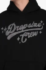 Dropsize Essential Oversized Hoodie mit Ton-in-Ton- und Strassgrafik