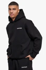 Dropsize Essential übergroßer schwarzer Trainingsanzug