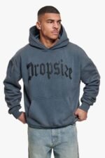 Dropsize Vintage Slate Gothic Oversized Hoodie