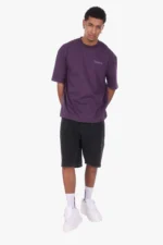 DENIM JORTS ANTHRACITE