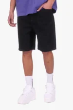 DENIM JORTS BLACK