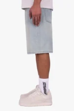 DENIM JORTS WASHED BLUE