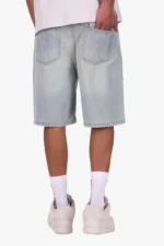 DENIM JORTS WASHED BLUE