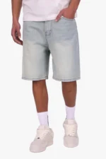 DENIM JORTS WASHED BLUE