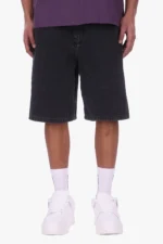 DENIM JORTS ANTHRACITE