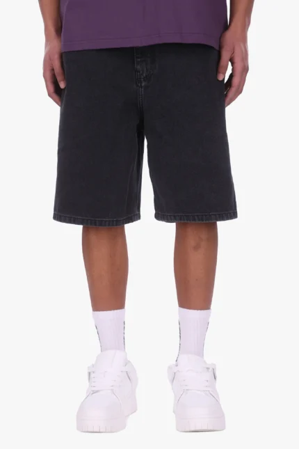 DENIM JORTS ANTHRACITE